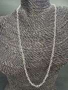 Sterling Silver Italian Love Heart Chain 4.5mm Solid 925 Italy Infinity Promise Necklace 14"