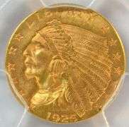 Satiny-fresh near Gem 1925-D $2.50 Indian Gold Piece. PCGS MS64