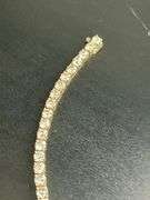 CERTIFIED 12.00 CARATS NATURAL DIAMONDS TENNIS BRACELET , 14K GOLD