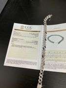 certified brand new men's diamond cuban link bracelet