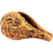 Rare Brass Conch Shankha with Carvings