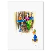 "Untitled" by Itzchak Tarkay (1935-2012)