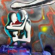 "Cosmic Passion" by Mark Kostabi