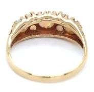 14kt Yellow gold opal cluster ring