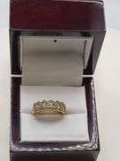 14k gold and diamond ring, size: 9, 4.1gr