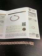 CERTIFIED 14K ROSE GOLD DIAMOND CUBAN LINK BRACELET