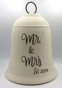 Mr and Mrs EST 2024 wedding bell
