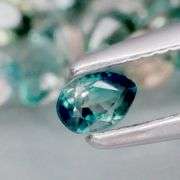 Heated only! Matched 6.03ct blue green Sapphire set!