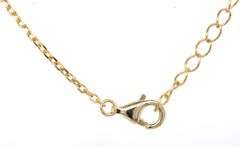 925 Sterling silver tiger of eye cross pendant on chain