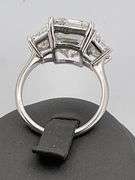 CERTIFIED BRAND NEW 14K WHIT GOLD DIAMOND RING. ALMOST 12.00 CARATS OF DIAMONDS