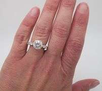 GIA Certified 4.04CTW Earth Mined Round Diamond Ring