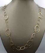 14kt Yellow gold Interlocking circle link chain necklace