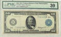 $50 Series 1914 FRN PMG 30