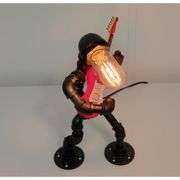 Steampunk Electric Bass Guitar Table Lamp