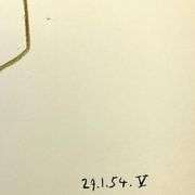 "La Comedie Humaine 29.1.54-V" by Pablo Picasso (1881-1973)