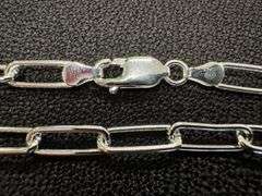 Sterling Silver Paperclip Rolo Link Chain 5mm Solid 925 Italy Necklace 16"