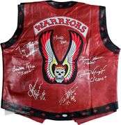 The Warriors Movie Cast Autographed Leather Vest Exact Proof ACOA