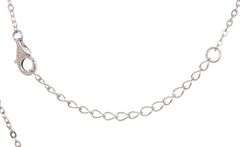 925 Sterling silver coral clover 12mm pendant on chain