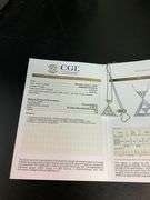 CERTIFIED BRAND NEW 18K WHITE GOLD CHAIN WITH DIAMOND PENDANT