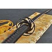 Red Dragon Saya Katana with Folded Damascus Blade