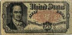 Fifty Cent Bob Hope Fractional Note