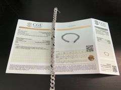 certified brand new men's diamond cuban link bracelet