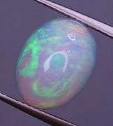 Gorgeous smoldering multi patterned 4.41ct Welo Opal!