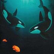 "In the Company of Orcas" by Wyland