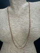 22k Rose Gold Plated Sterling Silver Diamond-Cut Ball Bead Chain 2mm 925 Italy Dog Tag Necklace 18"