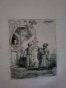 Collection of 15 Very Rare Etchings After Rembrandt (c. 1880)