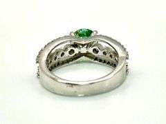 Sparkling 2.68 Ct Blue Ice Fire Moissanite Ring