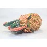 Hand-Carved Green Jade Elephant Natural Stone