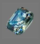 Amazing 5 Ct VVs1 Ice Mint Green Asscher Cut Fire Moissanite Solitaire