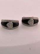 CERTIFIED 18K WHITE GOLD DIAMOND STUD EARRINGS