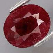 Violet and red! Heated only! 4.19ct bi-color Ruby!