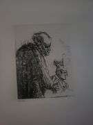 Collection of 15 Very Rare Etchings After Rembrandt (c. 1880)