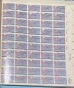 Twenty 13 Cent Mint US Sheets