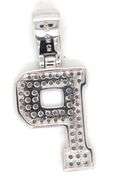925 Sterling silver Initial P cubic zirconia pendant