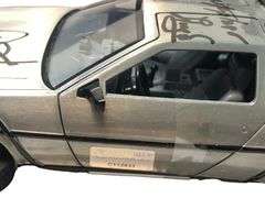 Michael J. Fox Christopher Lloyd Autographed Deloreon Back To The Future Car