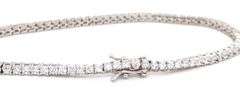 925 Sterling silver round brilliant cut cubic zirconia tennis bracelet