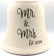 Mr and Mrs EST 2024 wedding bell