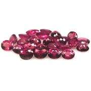 Top violet pink! 11.89ct UNTREATED Rhodolite Garnet set!
