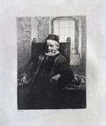 Extremely Rare and Collectible Antique Etching After Rembrandt, c. 1880