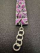 Original Handmade Mosaico Bracelet 8.5" 925 Sterling Silver Mexico Artistic Jewelry