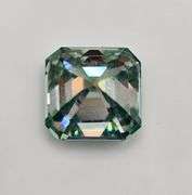 Amazing 5 Ct VVs1 Ice Mint Green Asscher Cut Fire Moissanite Solitaire