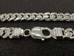 Sterling Silver Solid Miami Cuban Link Chain 9.2mm 925 Italy Heavy Curb Necklace 26" Inch