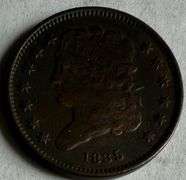 1835 Half Cent