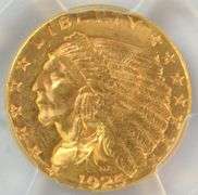Very Choice BU 1925-D $2.50 Indian Gold Piece. PCGS MS63