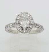 Neil Lane Oval Diamond Halo Ring