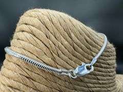 Sterling Silver Magic Snake Chain 1.6mm Solid 925 Italy Brazilian Bracelet 7" inch